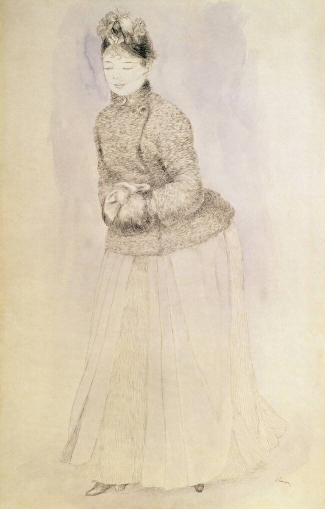 Woman with a Muff Auguste Renoir
