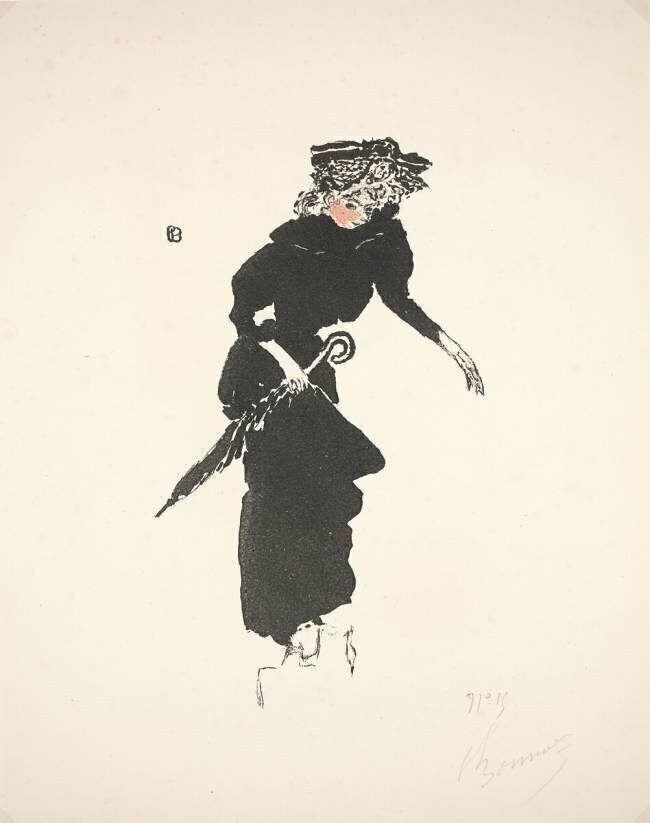 Woman with an Umbrella Pierre Bonnard