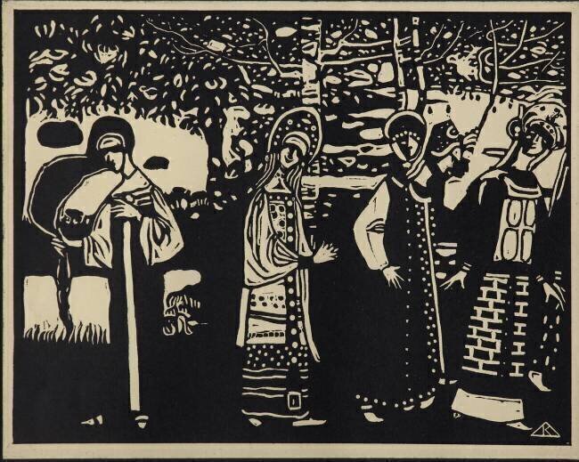 Women in the Woods Wassily Kandinsky