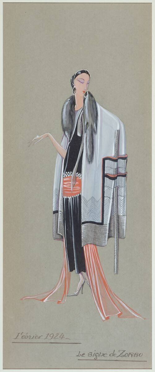 Women's costume project: The Sign of Zorro Jeanne Lanvin