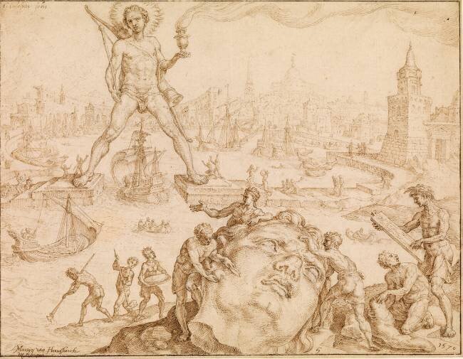Colossus of Rhodes Maarten van Heemskerck