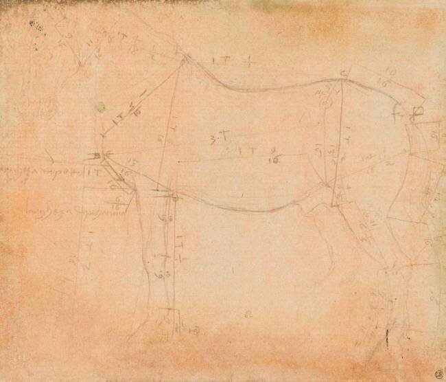 Etude de cheval Leonardo da Vinci