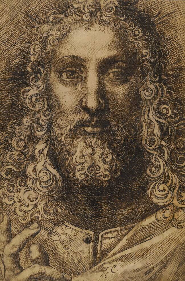 Le Christ, vu en buste Toussaint Dubreuil