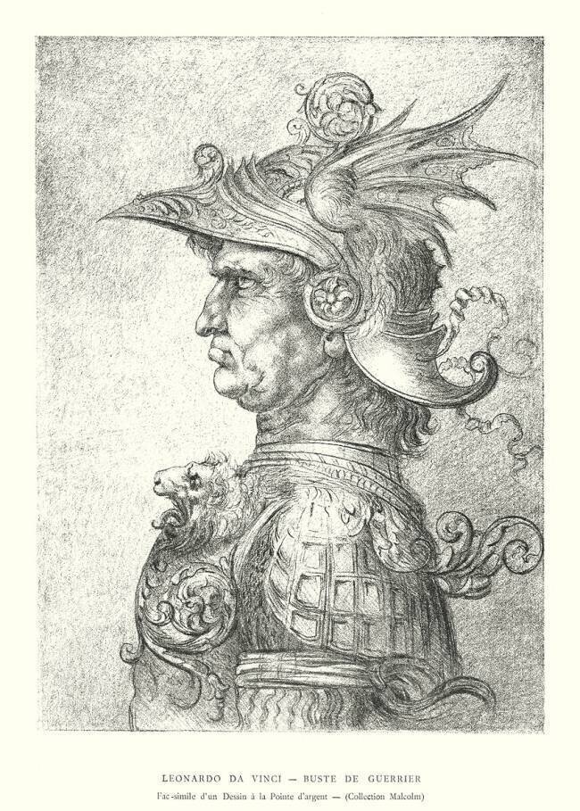 Warrior Bust Leonardo da Vinci