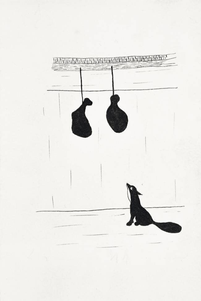 Reynard th Fox : How Reynard stole Ysengrin's hams Léopold Chauveau