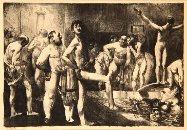 Business-Men's Bath George Wesley Bellows