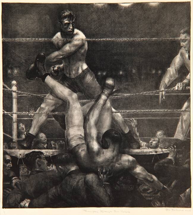 Dempsey Through the Ropes George Wesley Bellows