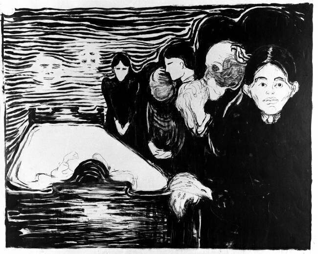 Fight against death Edvard Munch
