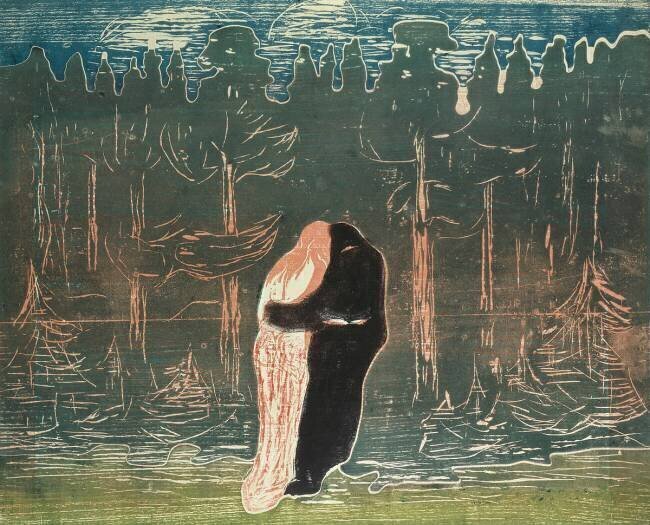 Lovers Edvard Munch