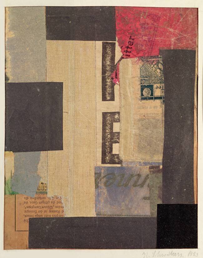 Collage, 1923 Kurt Schwitters