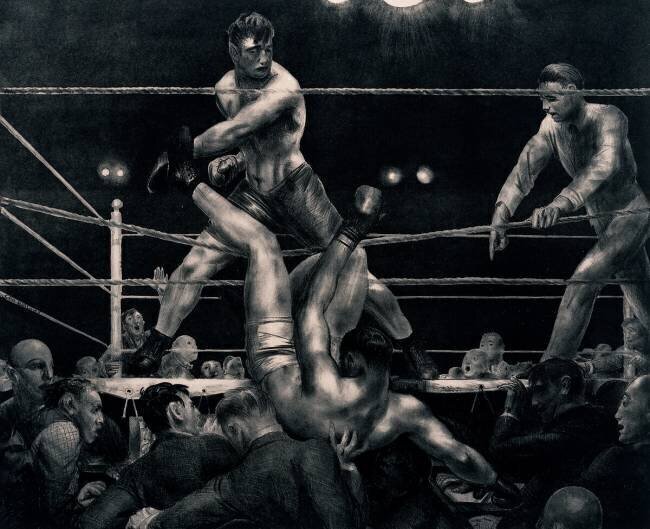 Dempsey et Firpo George Wesley Bellows