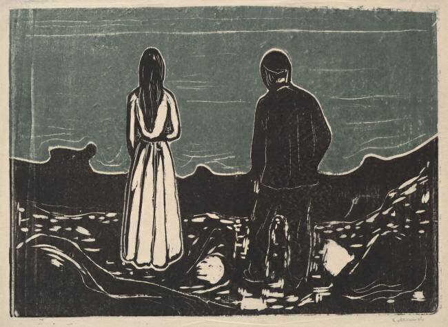 Deux personnes Edvard Munch