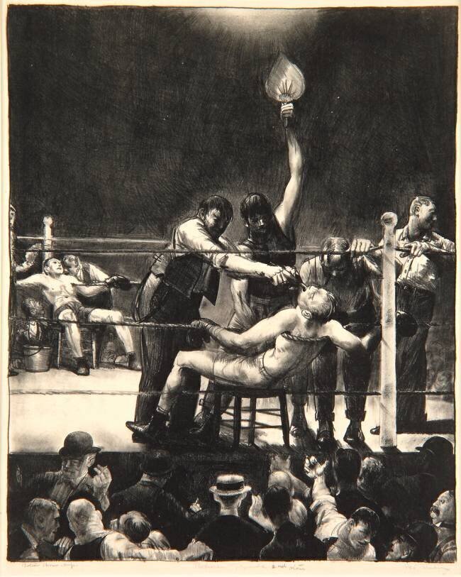 Entre les rounds George Wesley Bellows