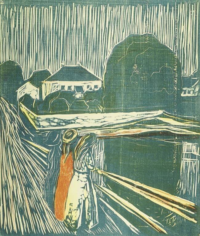 Filles sur le pont Edvard Munch