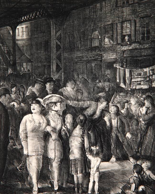 La rue George Wesley Bellows