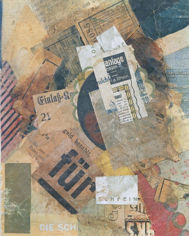Merz 94 Grunfleck Kurt Schwitters