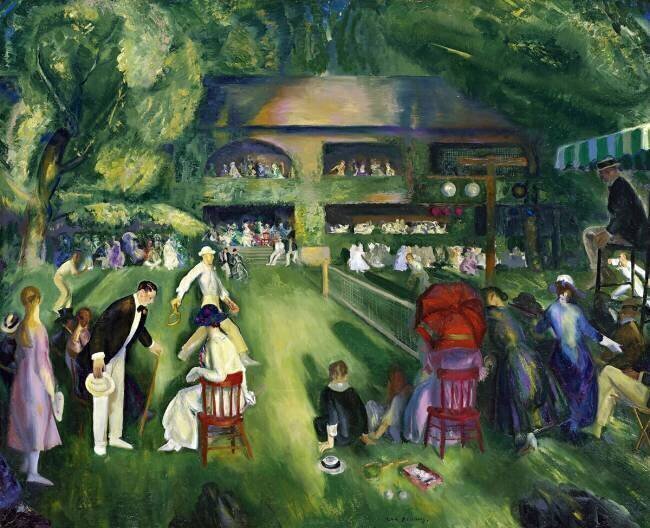 Tennis à Newport George Wesley Bellows