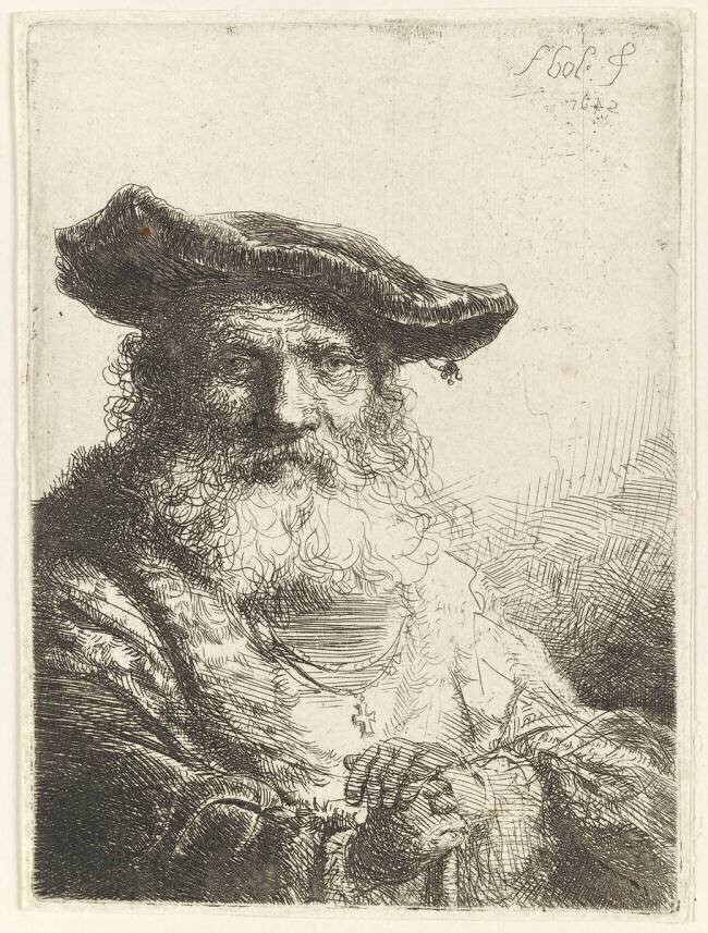 Vieillard à la barbe frisée Ferdinand Bol