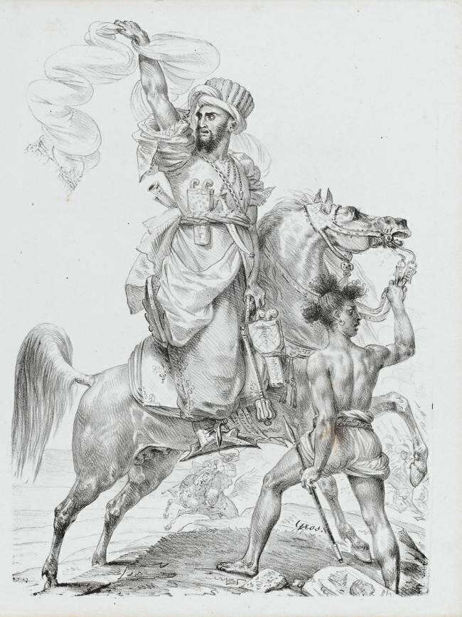 Chef mamelouk à cheval Antoine-Jean Gros