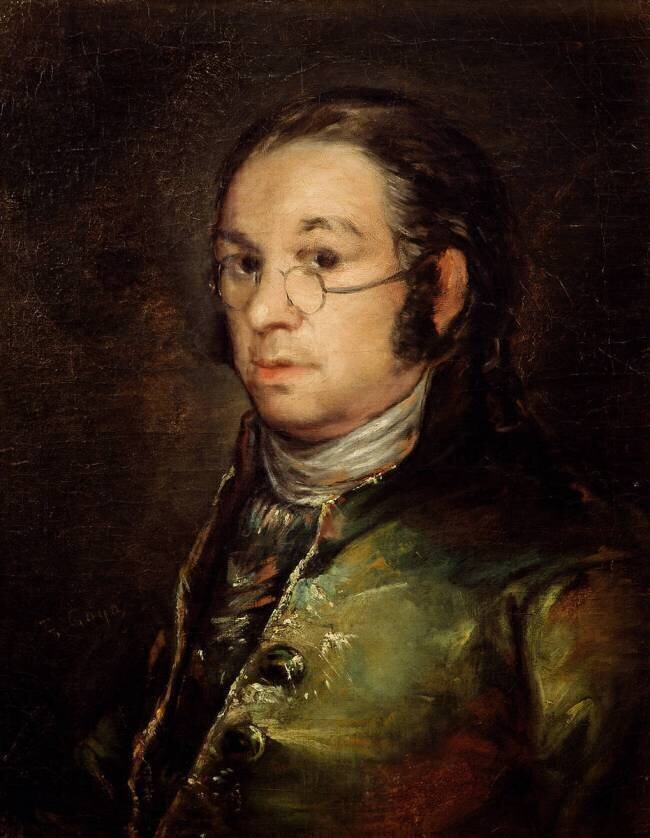 Autoportrait aux lunettes Francisco de Goya
