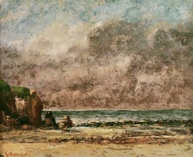 A Calm Seascape Gustave Courbet