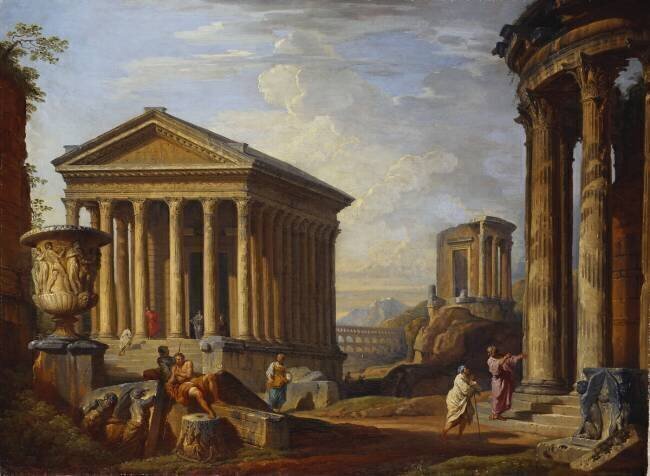 A Capriccio of Classical Ruins Giovanni Paolo Pannini