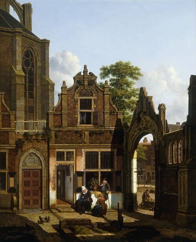 A Dutch Courtyard Jan Hendrik Verheyen