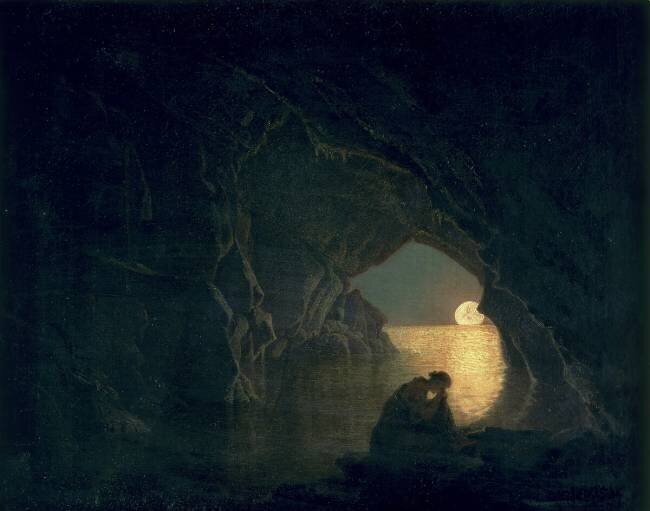 A Grotto With the Figure Of Julia Joseph Wright of Derby