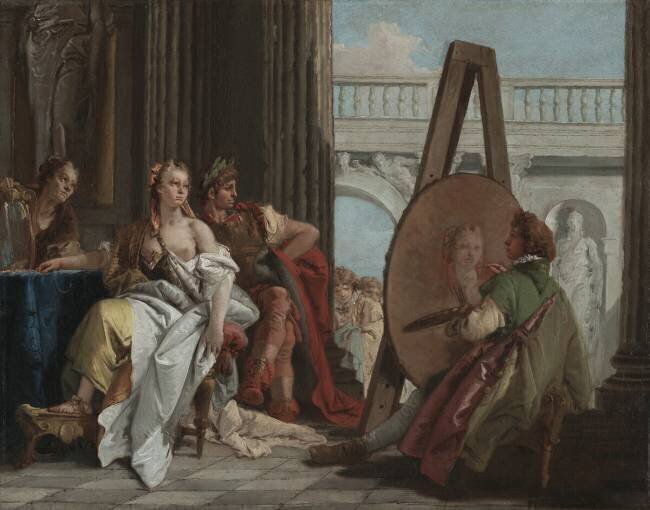 Alexander the Great and Campaspe in the Studio of Apelles Giambattista Tiepolo