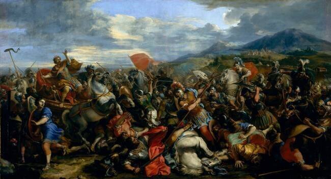 Alexandre le Grand, vainqueur de Darius à la bataille d'Arbelles (331 av. J.-C.) Jacques Courtois