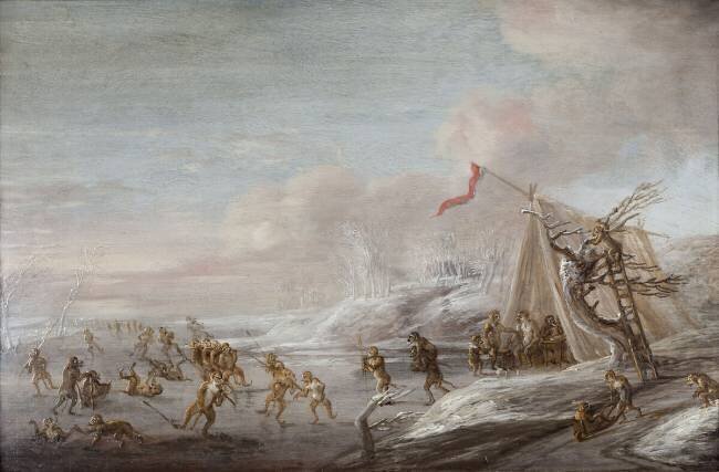 Allégorie de L'hiver   Ferdinand van Kessel
