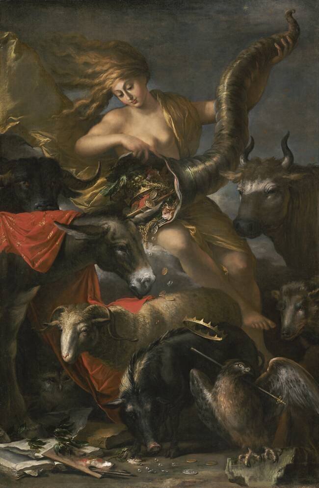 Allegory of Fortune Salvator Rosa