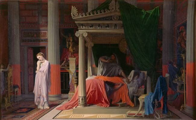 Antiochus disease or Antiochus and Stratonice Antiochus Jean-Auguste-Dominique Ingres