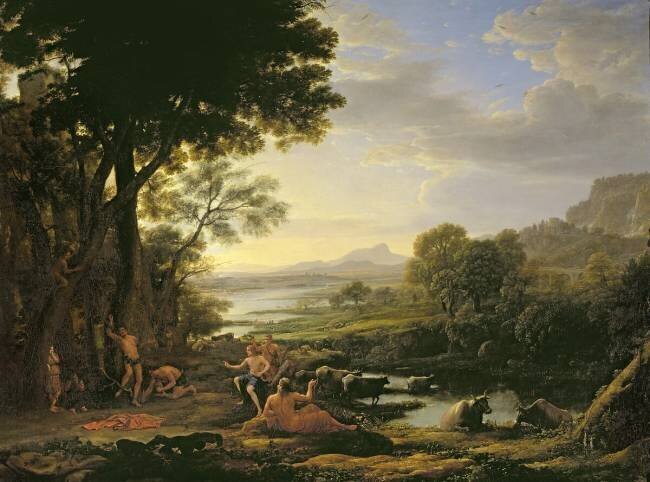 Apollo flaying Marsyas Claude Gellée