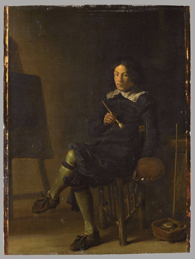 Autoportrait au chevalet Cornelis Saftleven