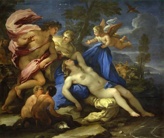 Bacchus and Ariadne Luca Giordano