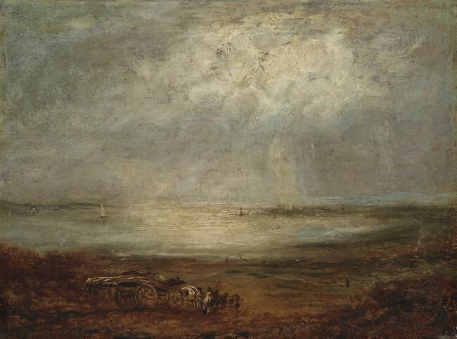 Beach Scene with Cart and Horse Richard Parkes Bonington
