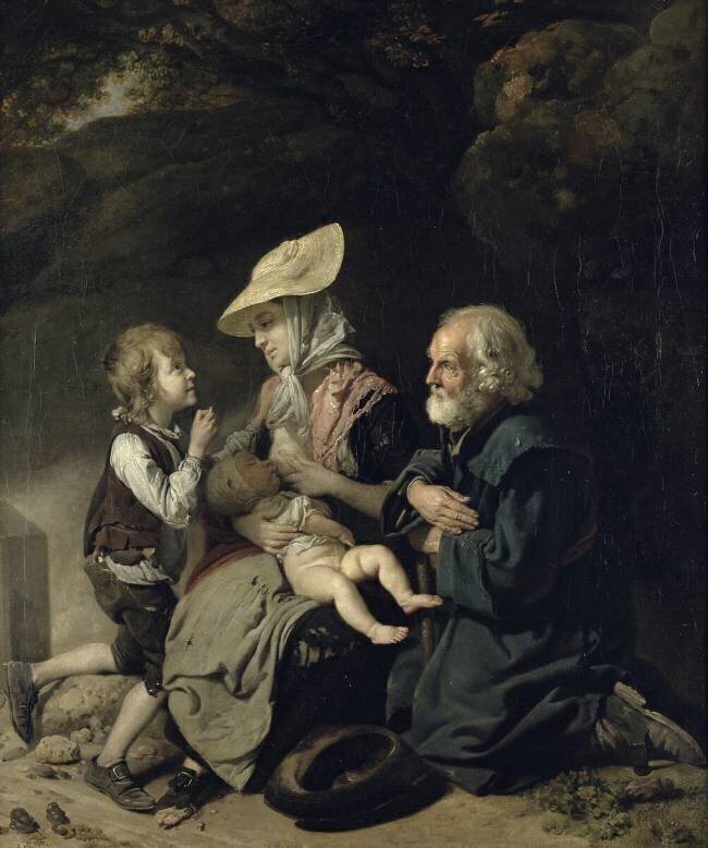 Beggars on the Road to Stanmore Johan Zoffany