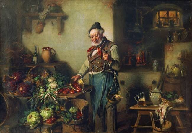 Beim Gemüsehändler Hermann Kern