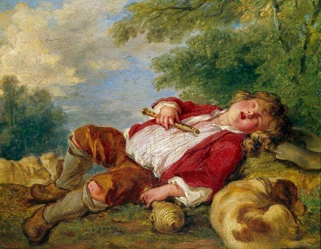Berger endormi François Boucher