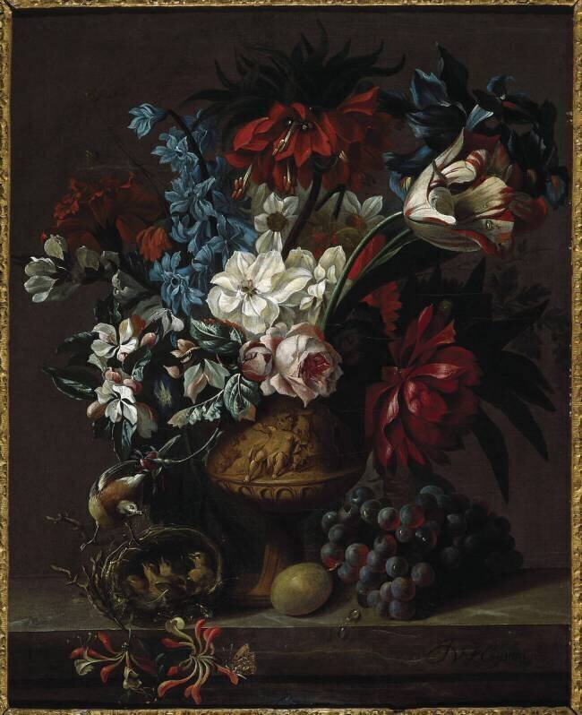 Bouquet de fleurs Jan van Huysum