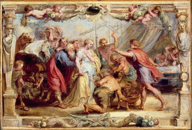 Briseis Given back to Achilles Peter Paul Rubens
