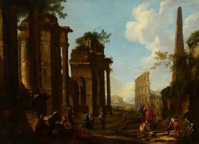 Caprice architectural antique Giovanni Paolo Pannini