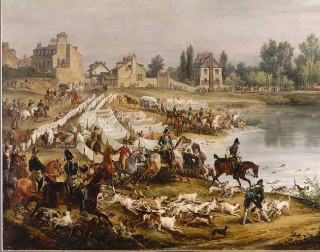 Chasse au daim pour la Saint-Hubert en 1818, dans les bois de Meudon Carle Vernet