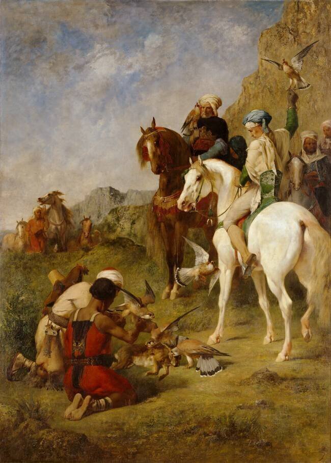 Chasse au faucon en Algérie Eugène Fromentin