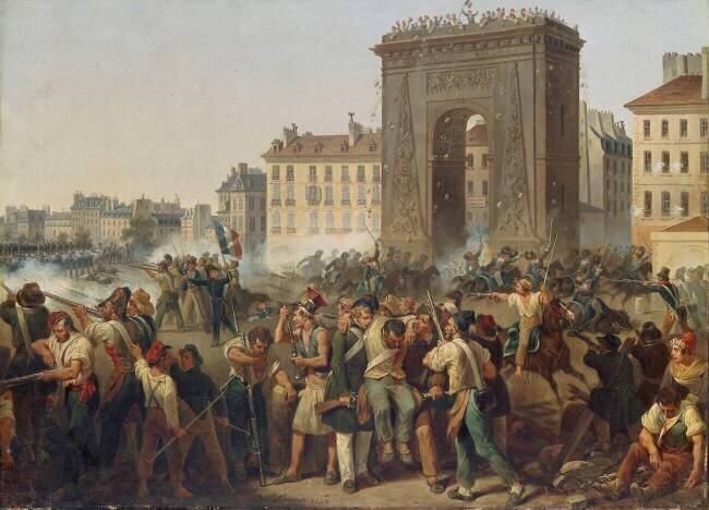 Combat de la porte Saint-Denis, le 28 juillet 1830 Hippolyte Lecomte