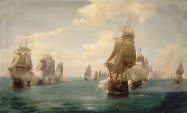 Combat naval de la Dominique, le 17 avril 1780 Pierre Julien Gilbert