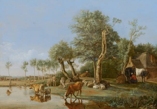 Cows Reflected in the Water Paulus Potter