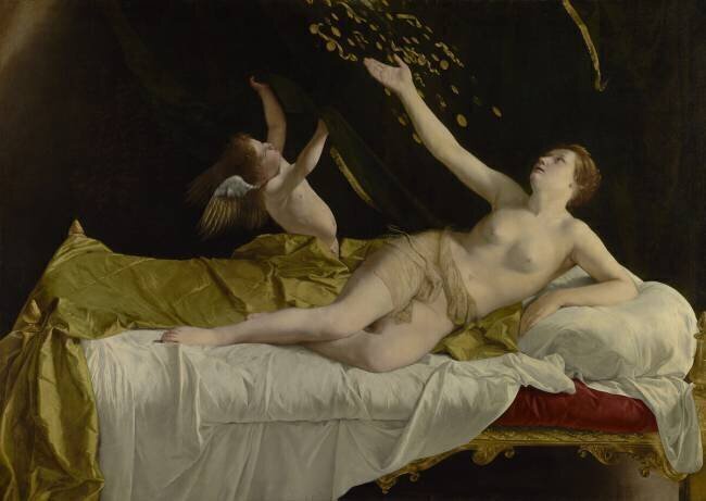 Danaë and the Shower of Gold Orazio Gentileschi