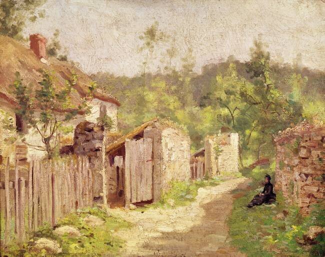 Daumier's House at Valmondois Camille Pissarro